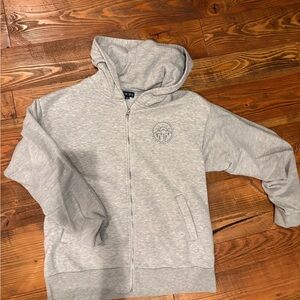 Grey dutch bros zip up